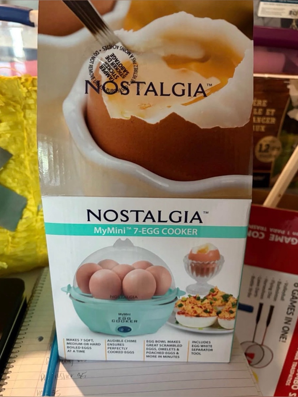 Nostalgia MyMini 7-Egg Cooker in Teal